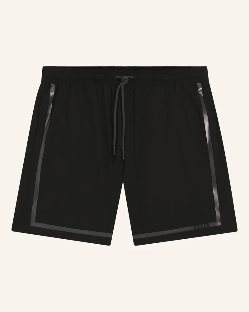 HUGO BOSS Badeshort VITAL_TRUNKS Schwarz