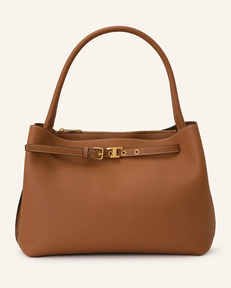 TOD'S Handtasche Tim Top braun Cognac
