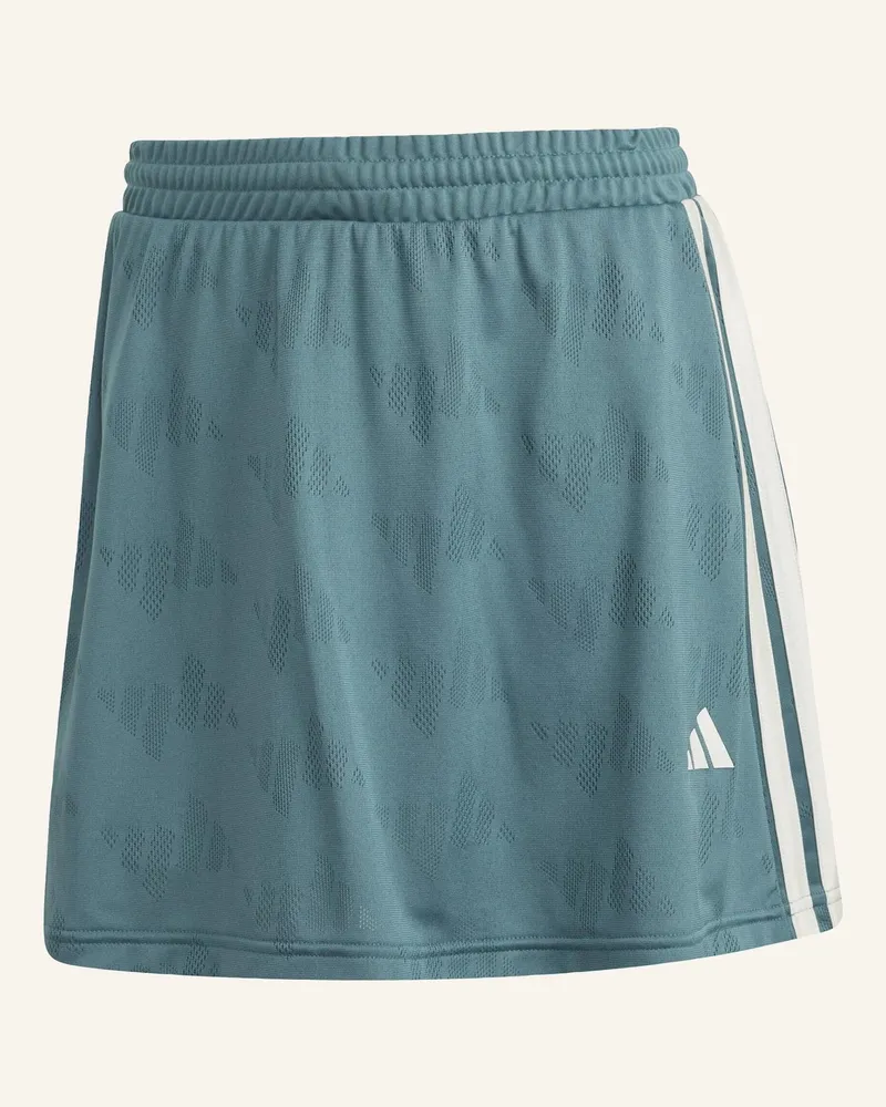 adidas STADIUM 3-STREIFEN TENNIS INSPIRIERTER JACQUARD-ROCK MIT SHORT Türkis
