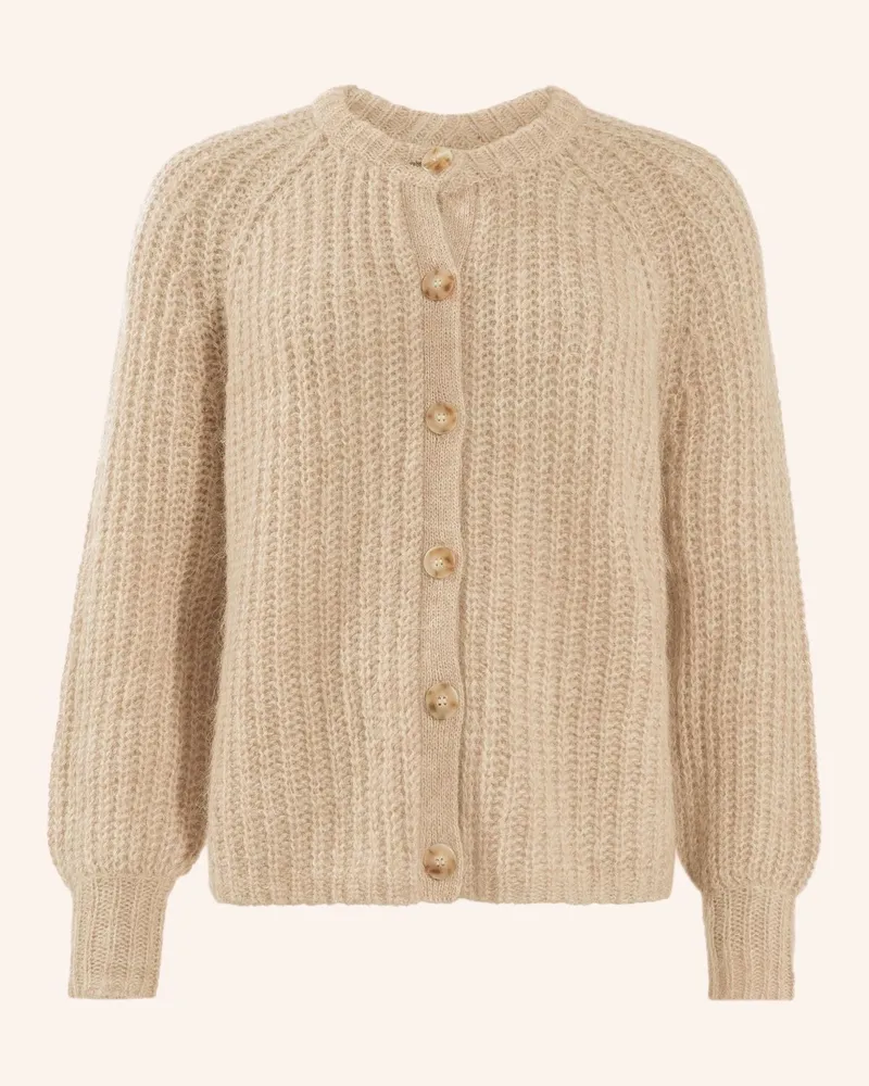 ADLYSH SOFT CARDIGAN MIT MOHAIR Beige