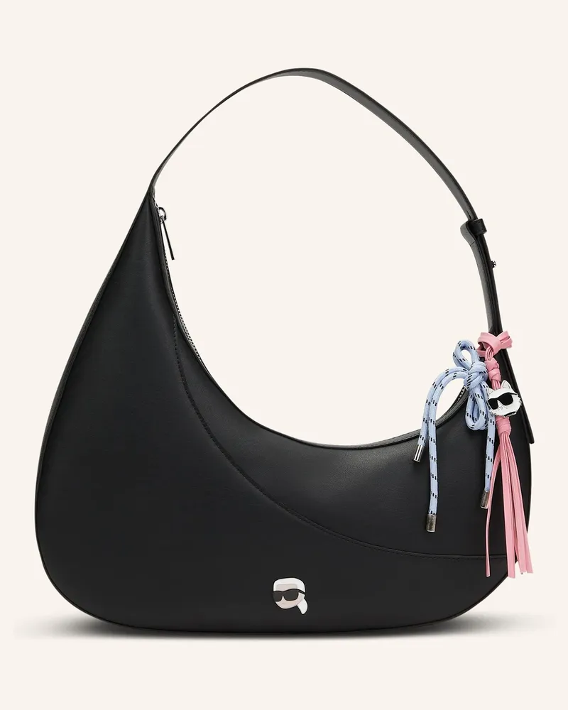 Karl Lagerfeld Hobo-Bag schwarz Schwarz