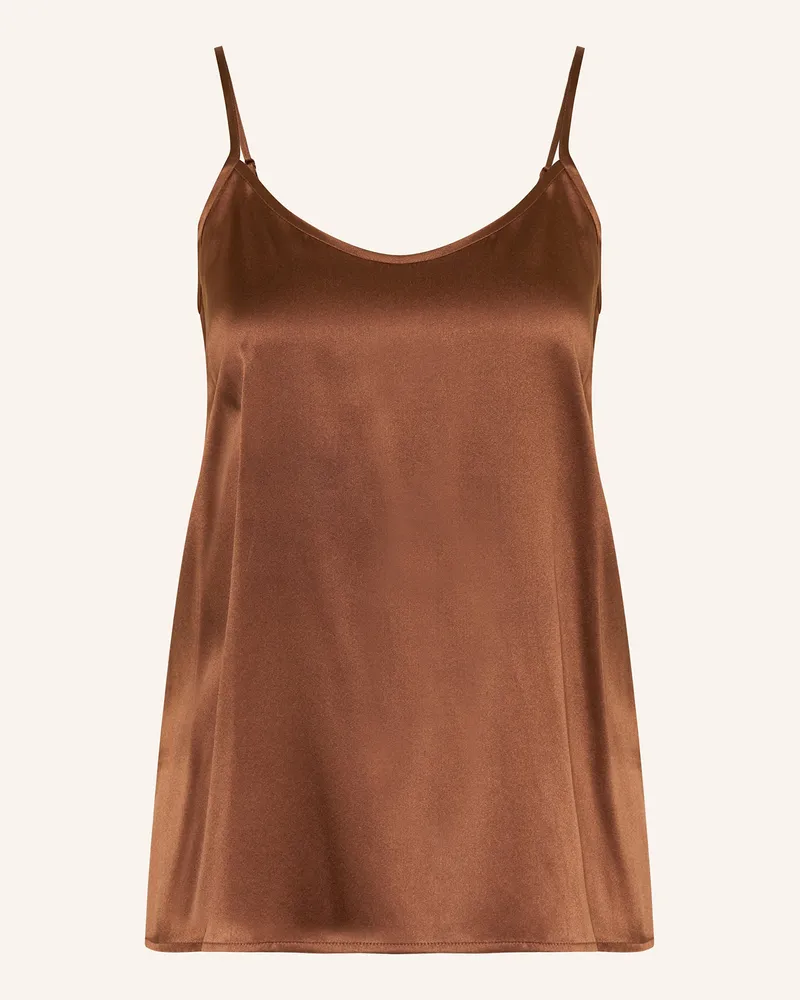 Darling Harbour Schlaftop Aus Seide braun Dunkelbraun