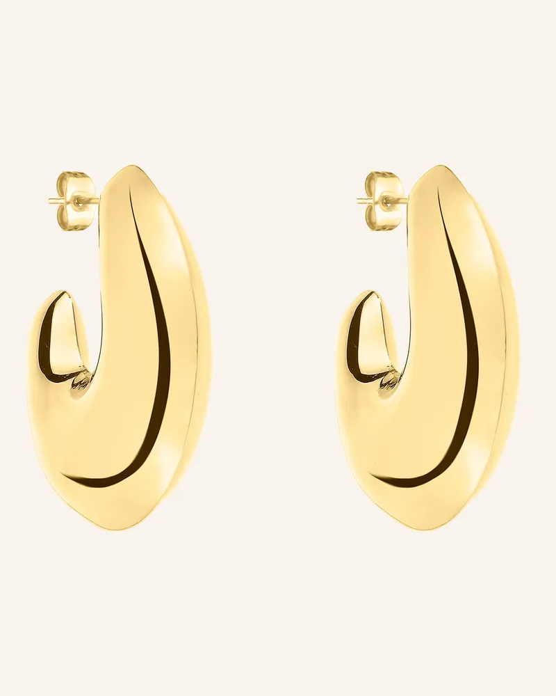 Liebeskind Creolen  aus  Edelstahl Gold