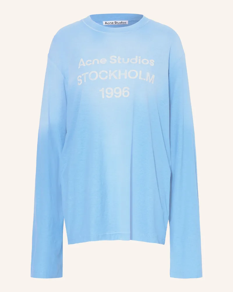 Acne Studios Longsleeve blau Hellblau