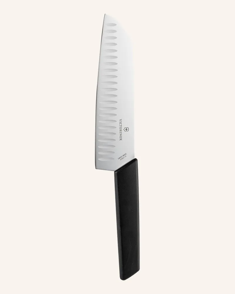 Victorinox Santokumesser Mit Kullen schwarz Schwarz