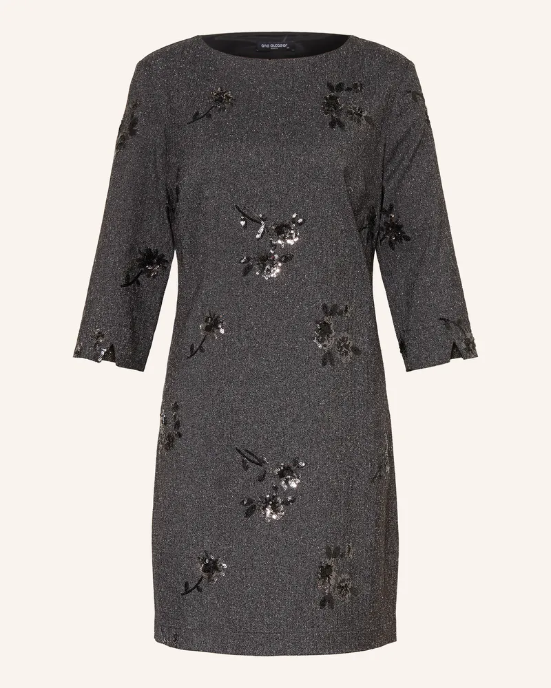 ana alcazar Kleid Mit 3/4-Arm Und Pailletten grau Dunkelgrau