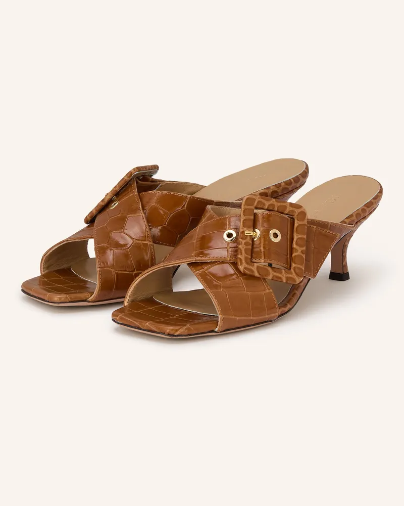 Thea Mika Mules Gillaxx braun Cognac