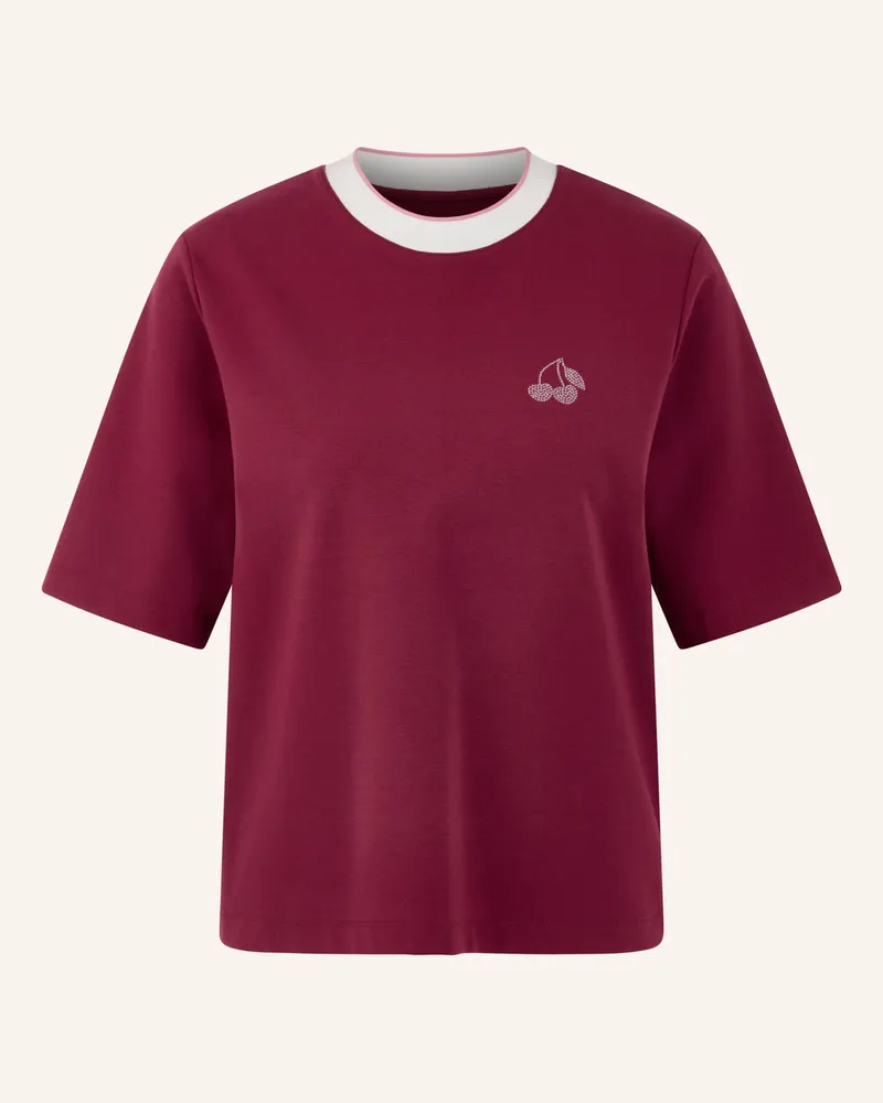 Marc Cain T-Shirt Mit Schmucksteinen rot Rot
