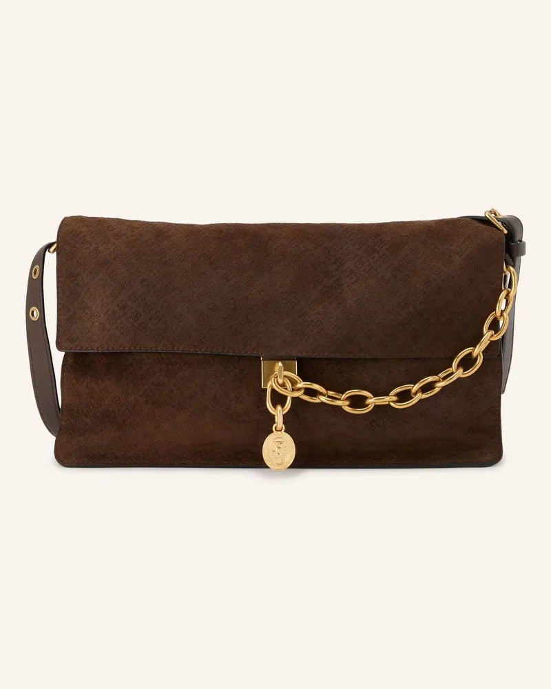 Tommy Hilfiger Schultertasche braun Dunkelbraun