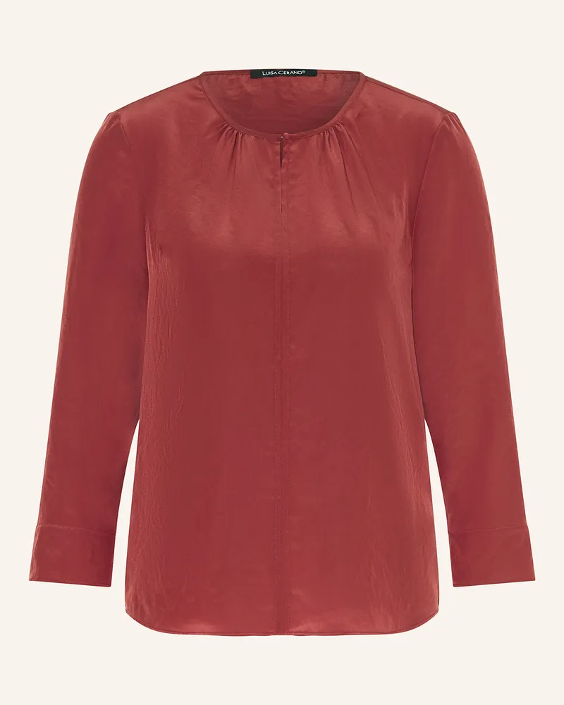 Luisa Cerano Blusenshirt mit 3/4-Arm Dunkelrot