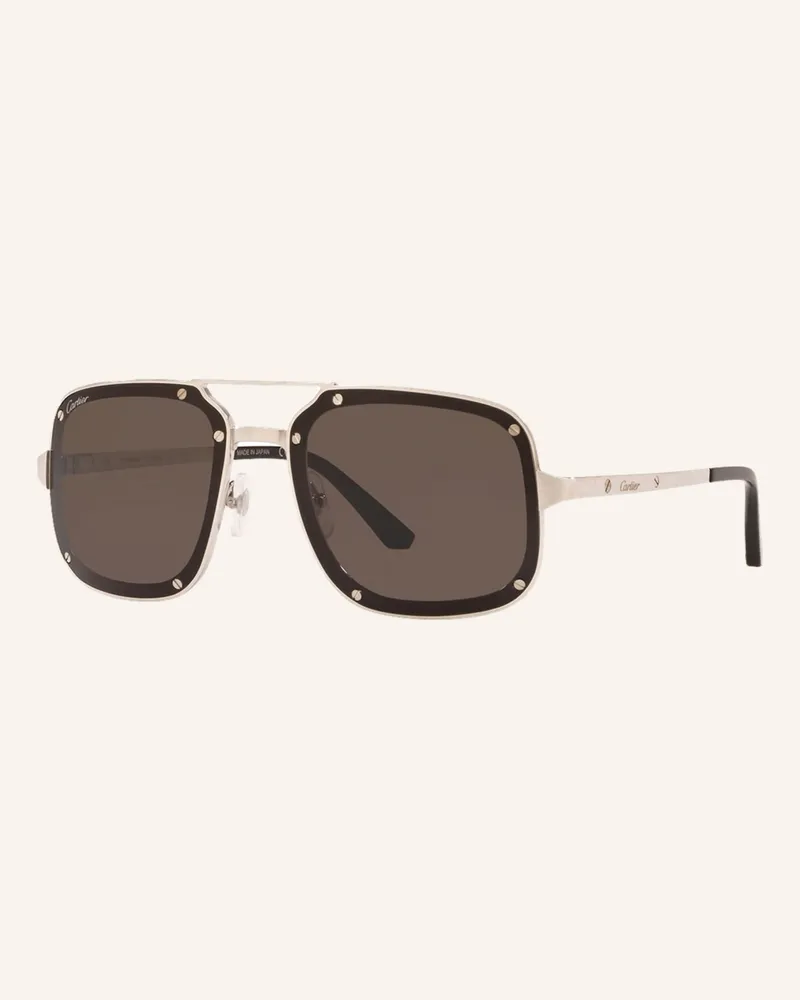 Cartier Sonnenbrille ct0194s silber 3610l1