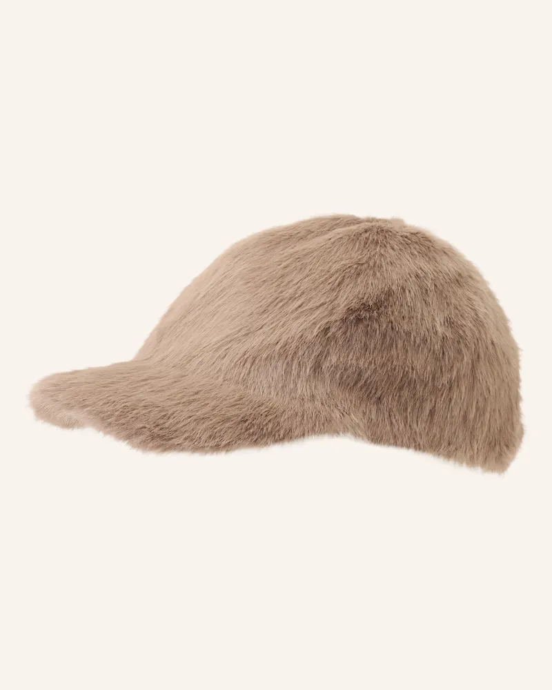 Mrs & HUGS Kunstfell-Cap beige Camel