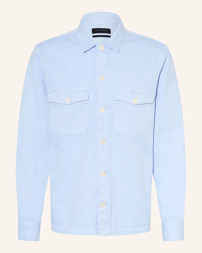 AllSaints Overjacket Spotter blau Hellblau