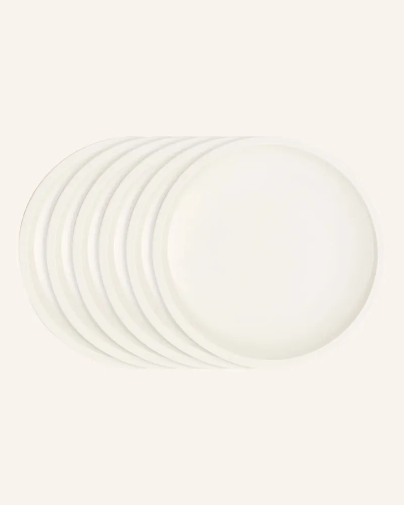 Villeroy & Boch Brotteller 6 Stk Artesano Original weiss Weiss