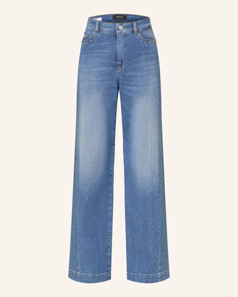 Marc Cain Wide Leg Jeans Warri Mit Nieten blau 353