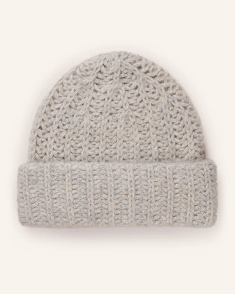 Mrs & HUGS Mütze Aus Cashmere grau Hellgrau