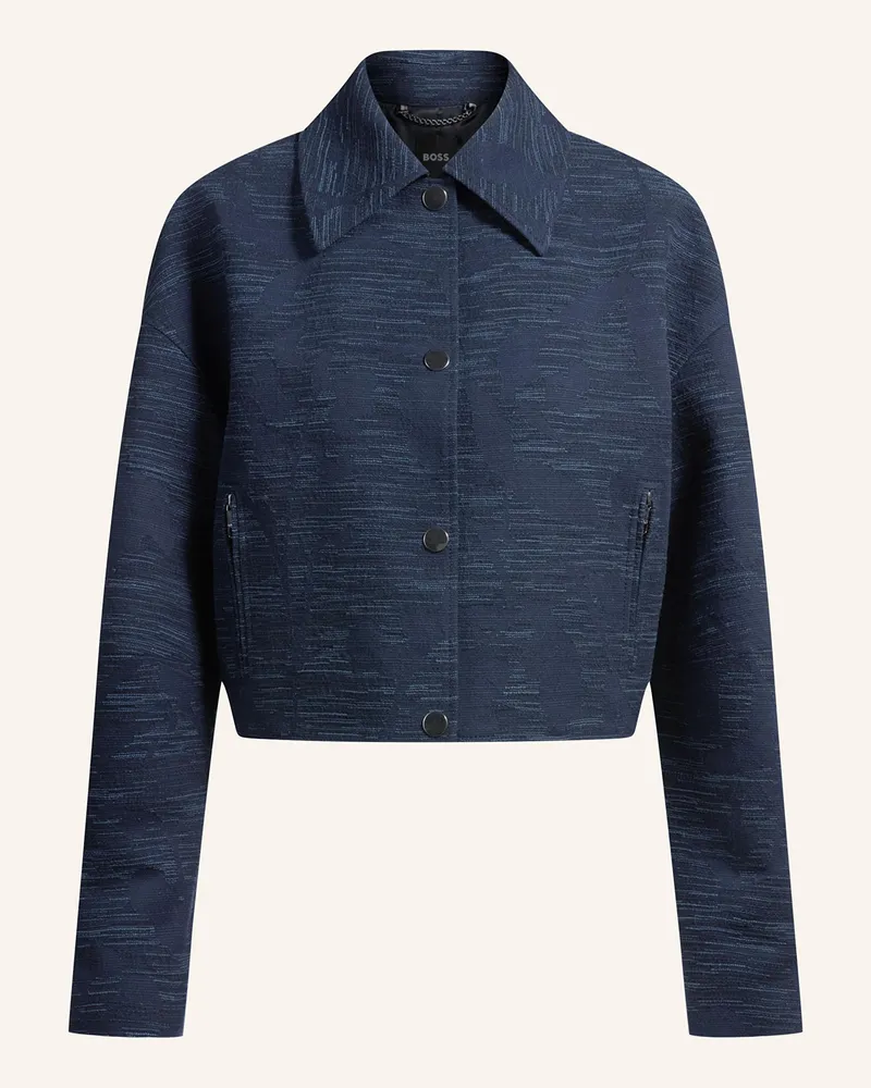 HUGO BOSS Kastenjacke JARLOTA Dunkelblau