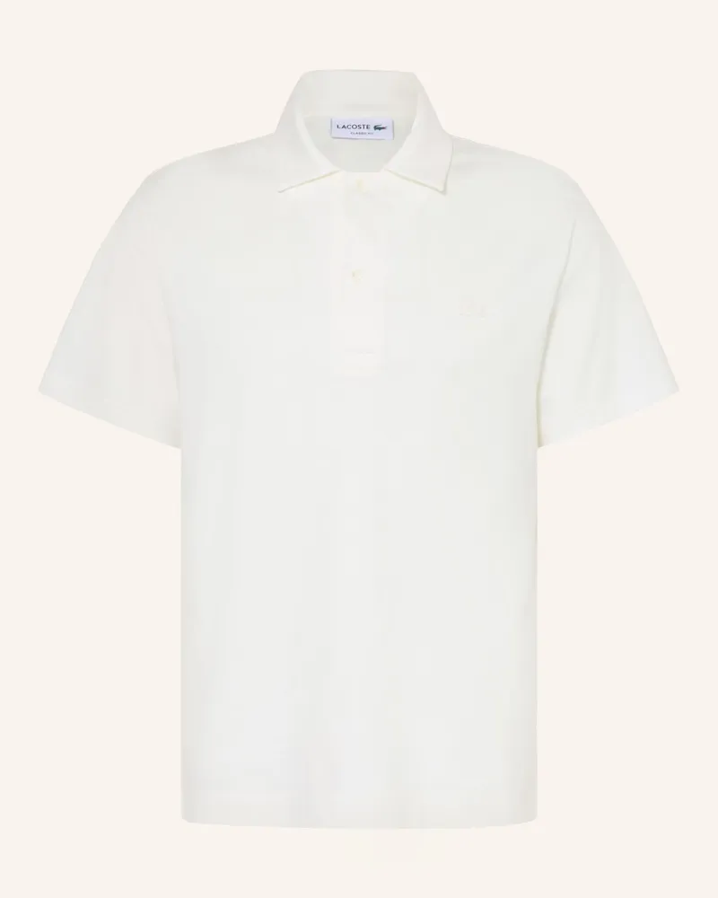 Lacoste Jersey-Poloshirt weiss Creme