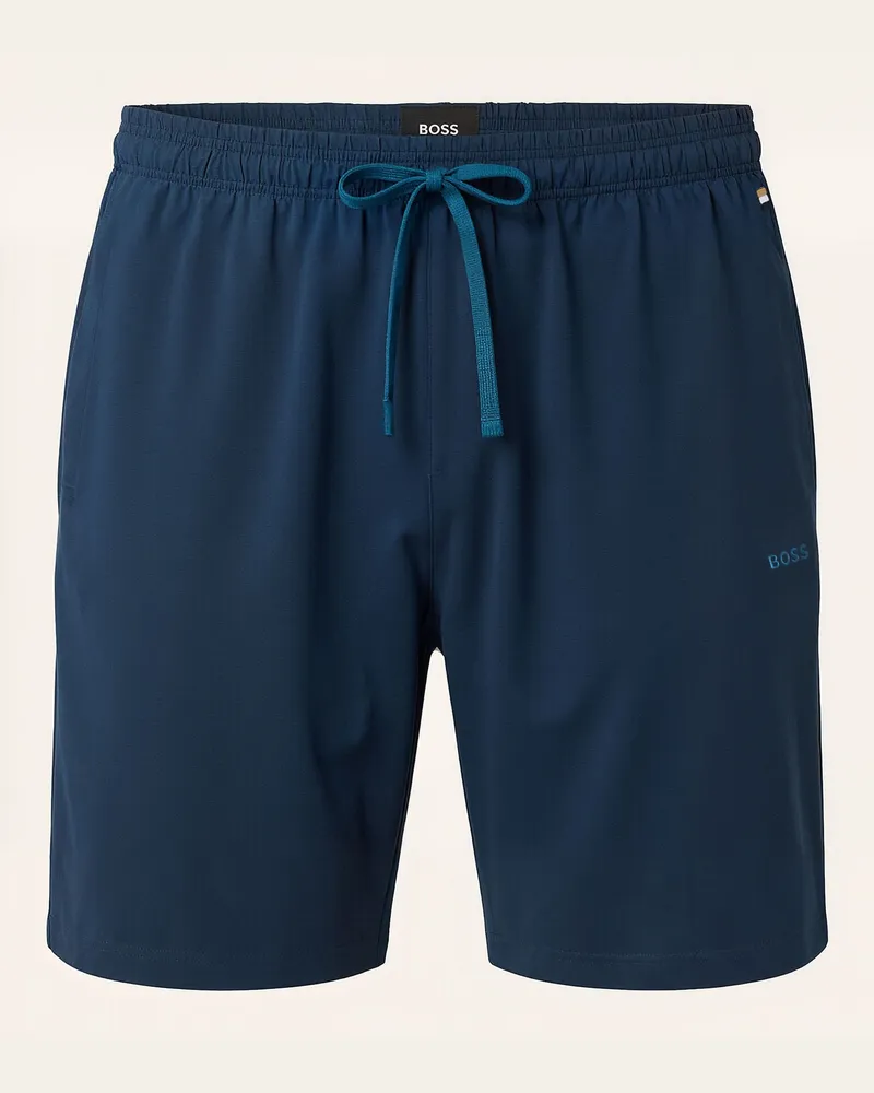 HUGO BOSS Loungewear Unterteil MIX&MATCH SHORT CW Blau