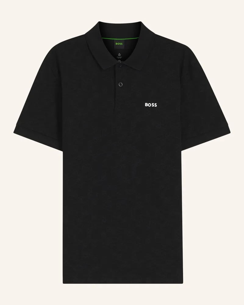HUGO BOSS Polo Pl_Goc Swing Ao Regular Fit schwarz Schwarz