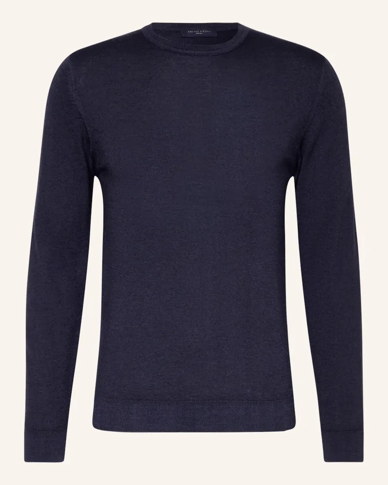 Daniele Fiesoli Pullover aus Merinowolle Dunkelblau