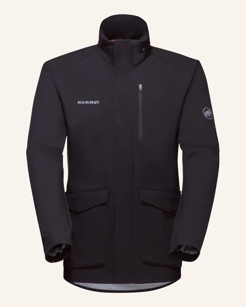 Mammut Softshelljacke SEON mit Kapuze Schwarz
