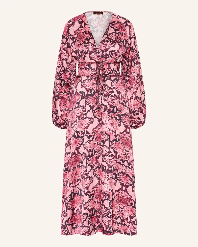 Miss Goodlife Satinkleid SNAKE Pink