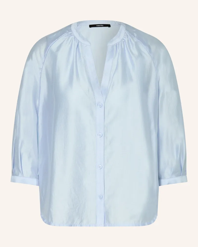 someday. Bluse Zamida Mit 3/4-Arm blau Hellblau