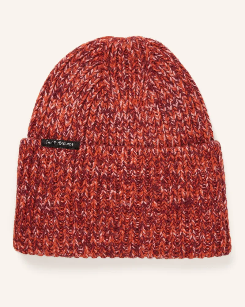 Peak Performance Mütze rot Dunkelrot