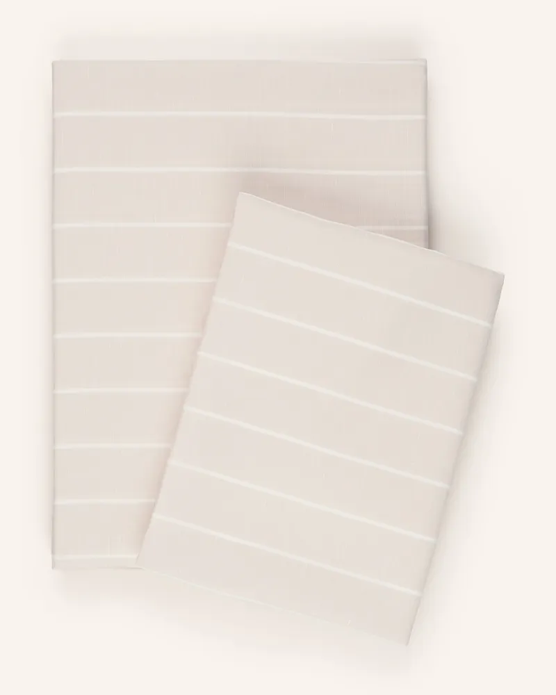 elegante Bettwäsche HUMBLE mit Leinen Beige