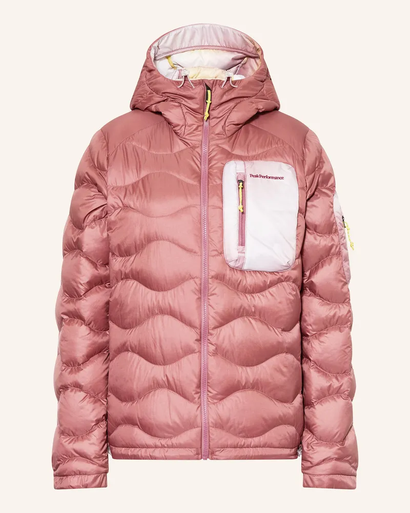Peak Performance Lightweight-Daunenjacke Helium Utility Down Hood rot Rosé