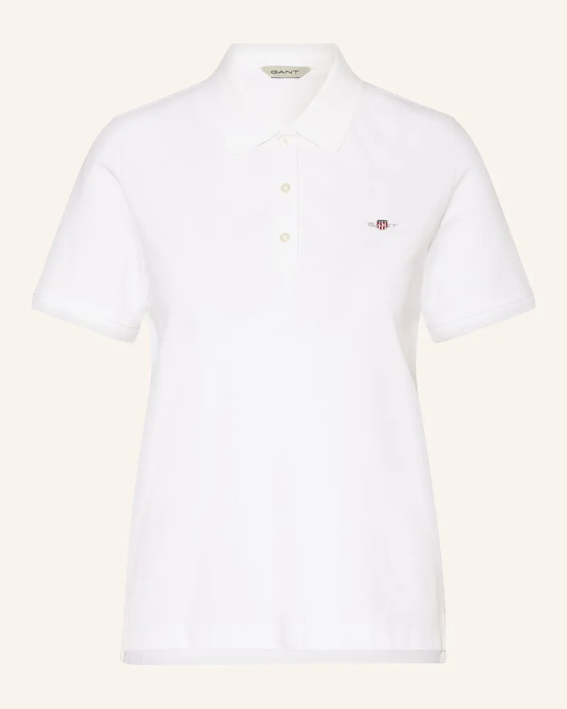 Gant Piqué-Poloshirt weiss Weiss