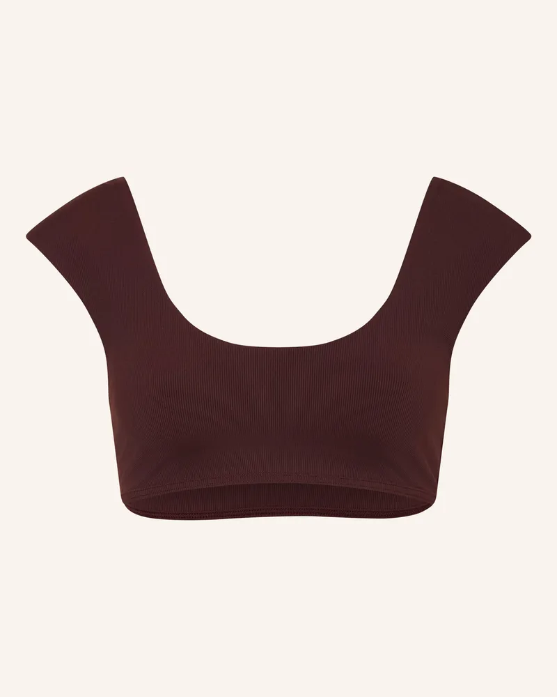 MYMARINI Bustier-Bikini-Top Shoulder Top Apparel braun Dunkelbraun