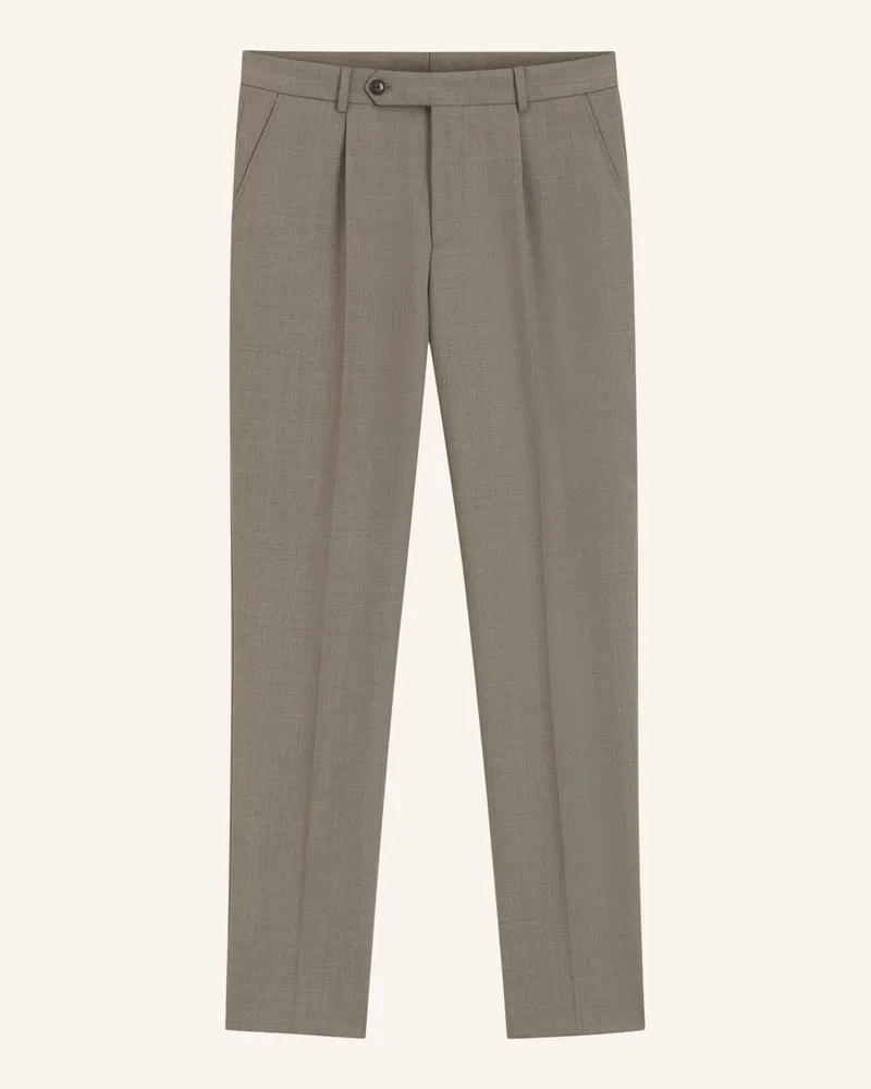 HUGO BOSS Businesshose H-Perin-Pl-Wg-264 Relaxed Fit braun Braun
