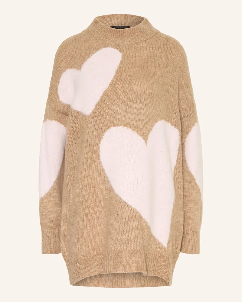Miss Goodlife Pullover Mit Alpaka beige Beige