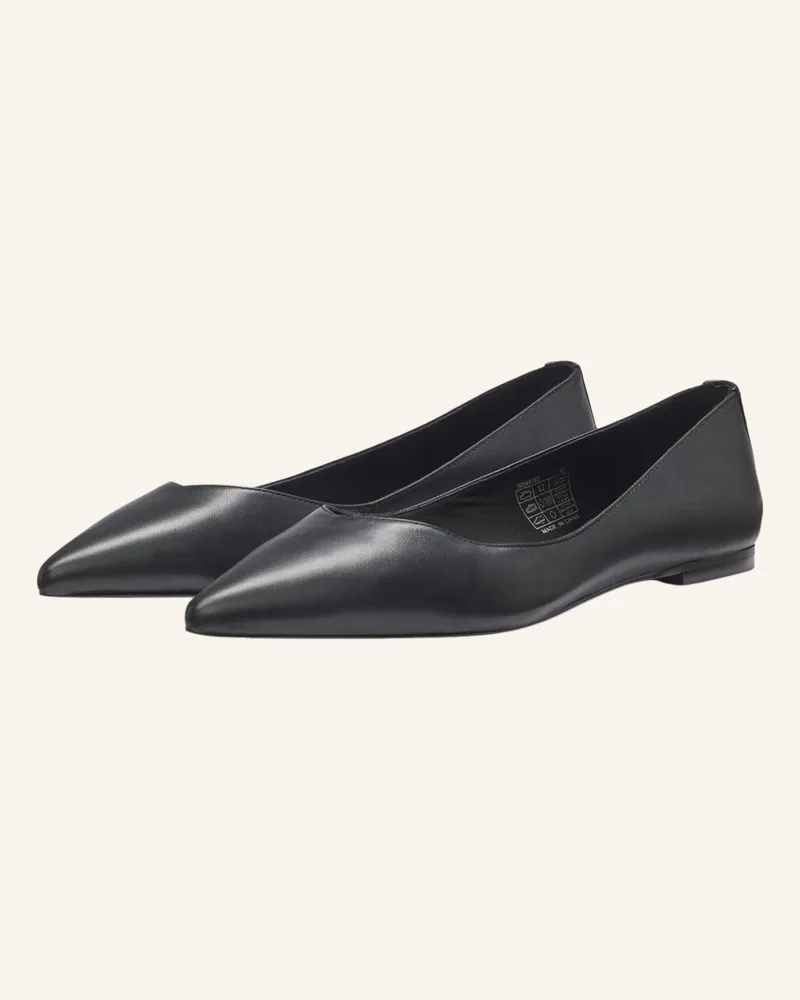 HUGO BOSS Flacher Schuh MARIDIA_LOGBALL_NA Schwarz
