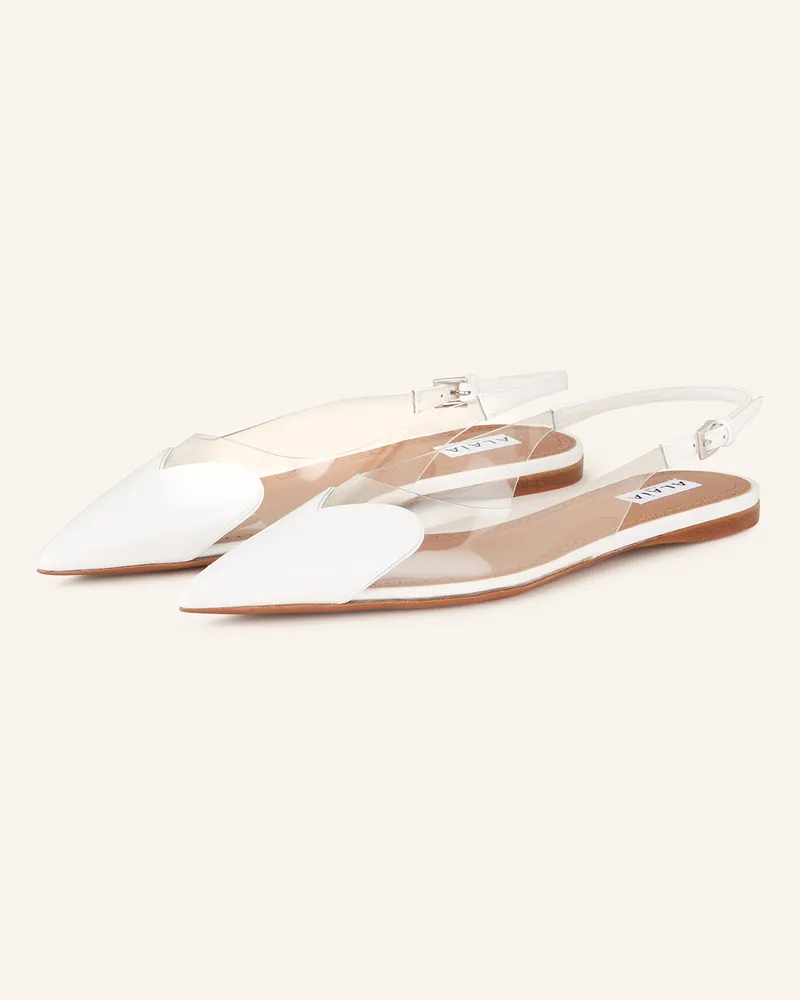 Alaïa Slingballerinas Weiss
