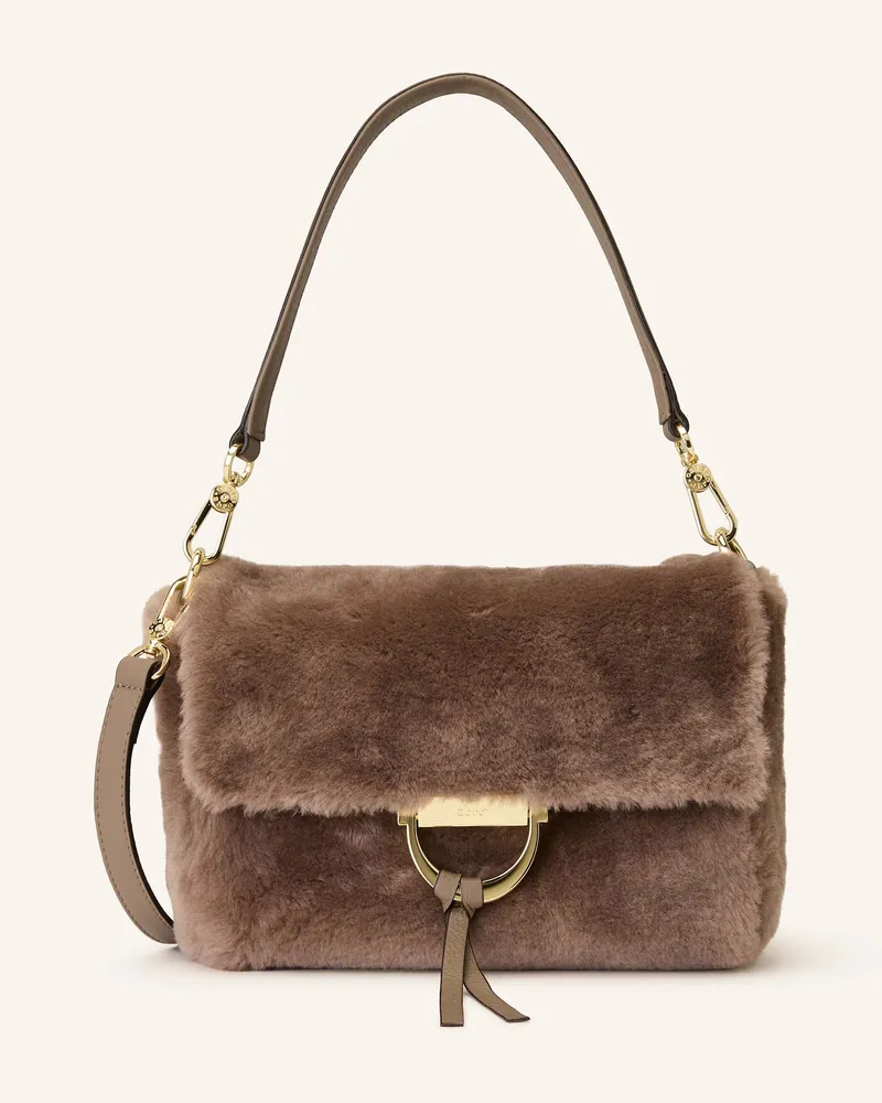 Abro Schultertasche Temi braun Taupe