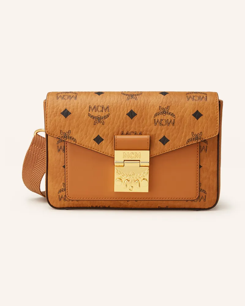 MCM Umhängetasche Mcm Viktor braun Cognac