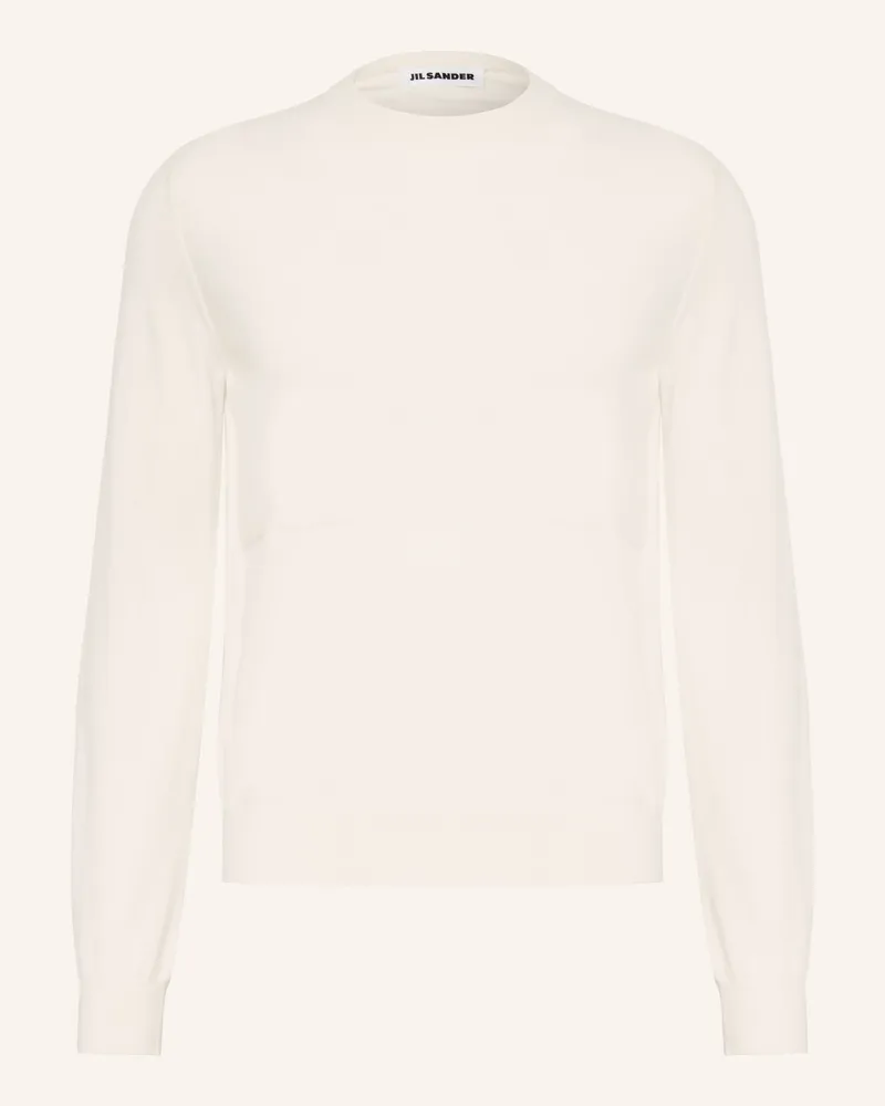 Jil Sander Pullover Aus Merinowolle weiss Ecru
