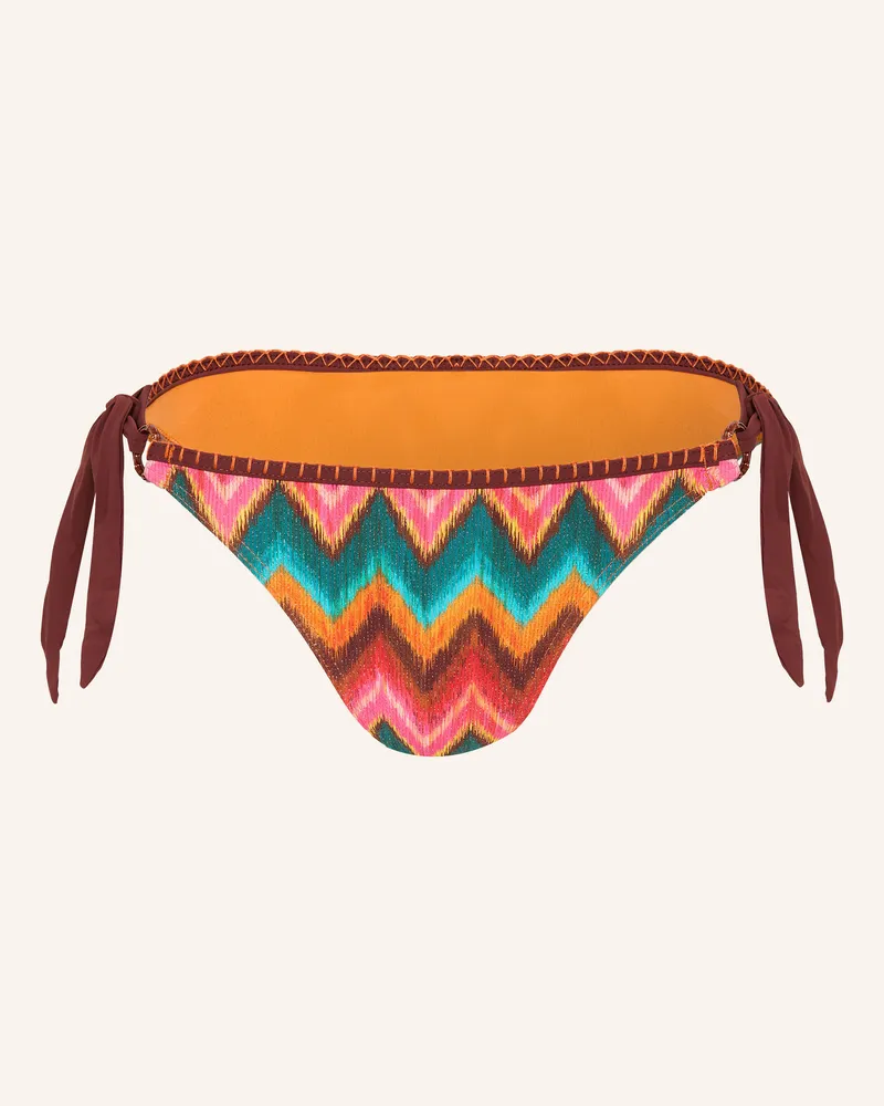 Banana Moon Triangel-Bikini-Hose Sima Nalika Mit Glitzergarn orange Dunkelrot