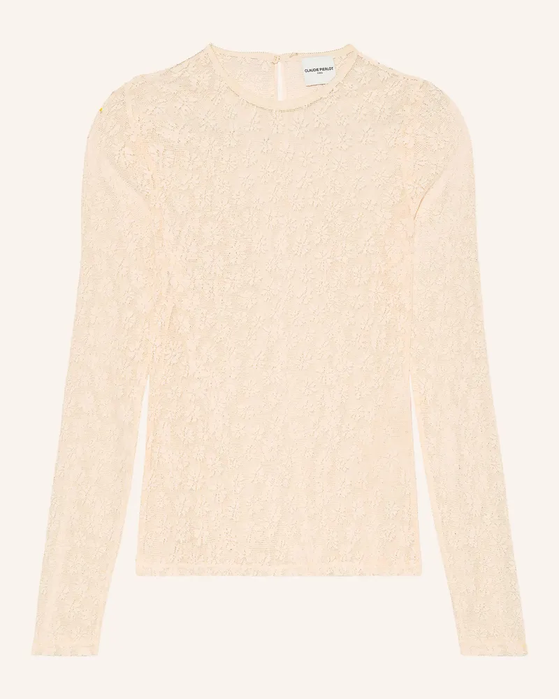 Claudie Pierlot Longsleeve Aus Spitze weiss Creme