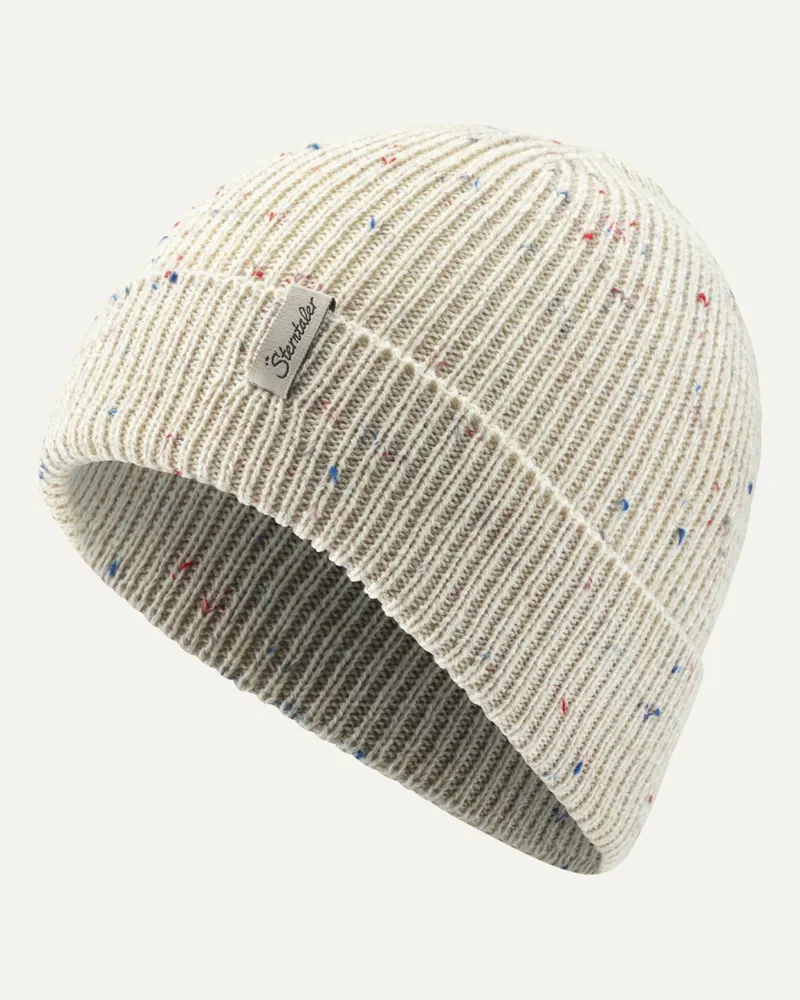 Sterntaler Strickmütze Sprenkel Beige