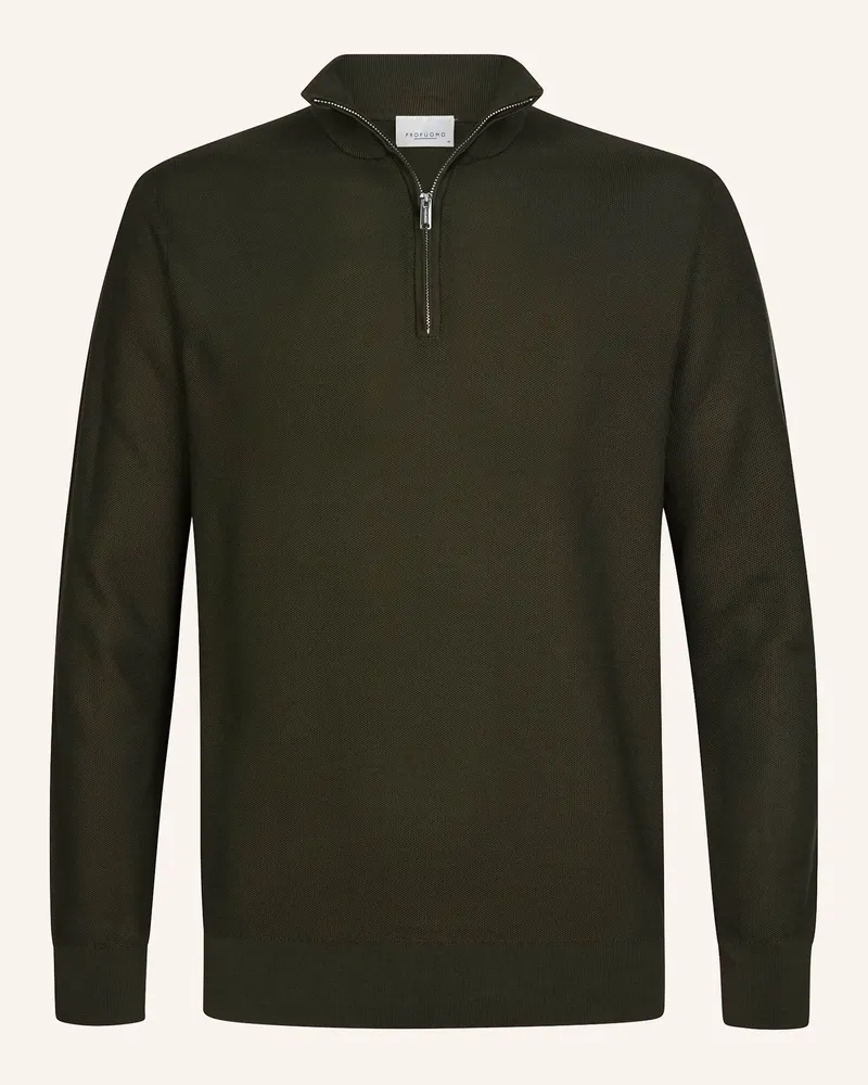 Profuomo Pullover gruen Dunkelgrün