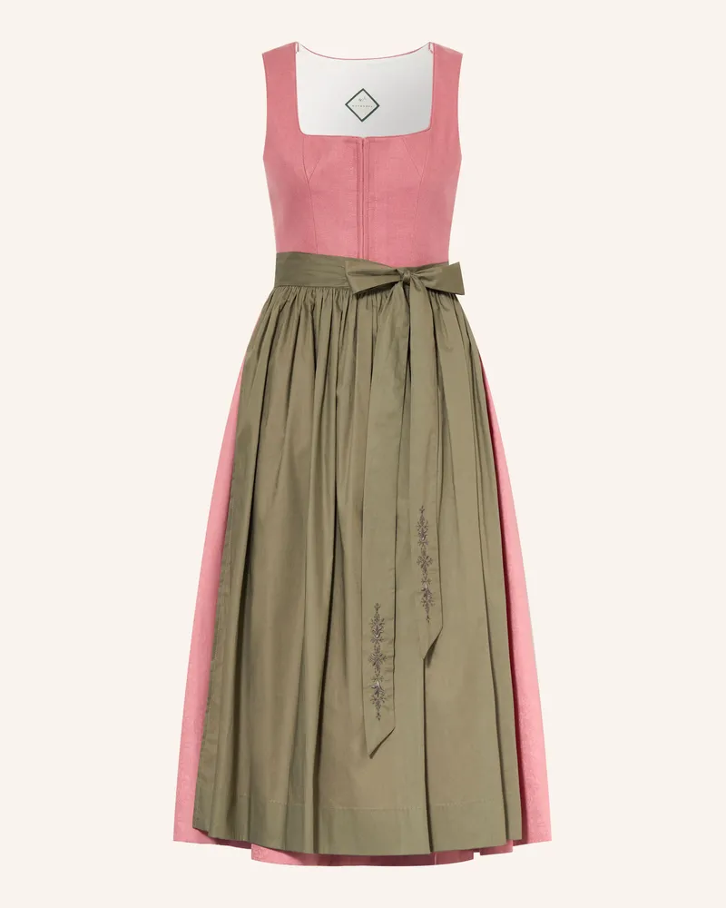 WALDORFF Dirndl Lisa Aus Leinen rosa Rosa