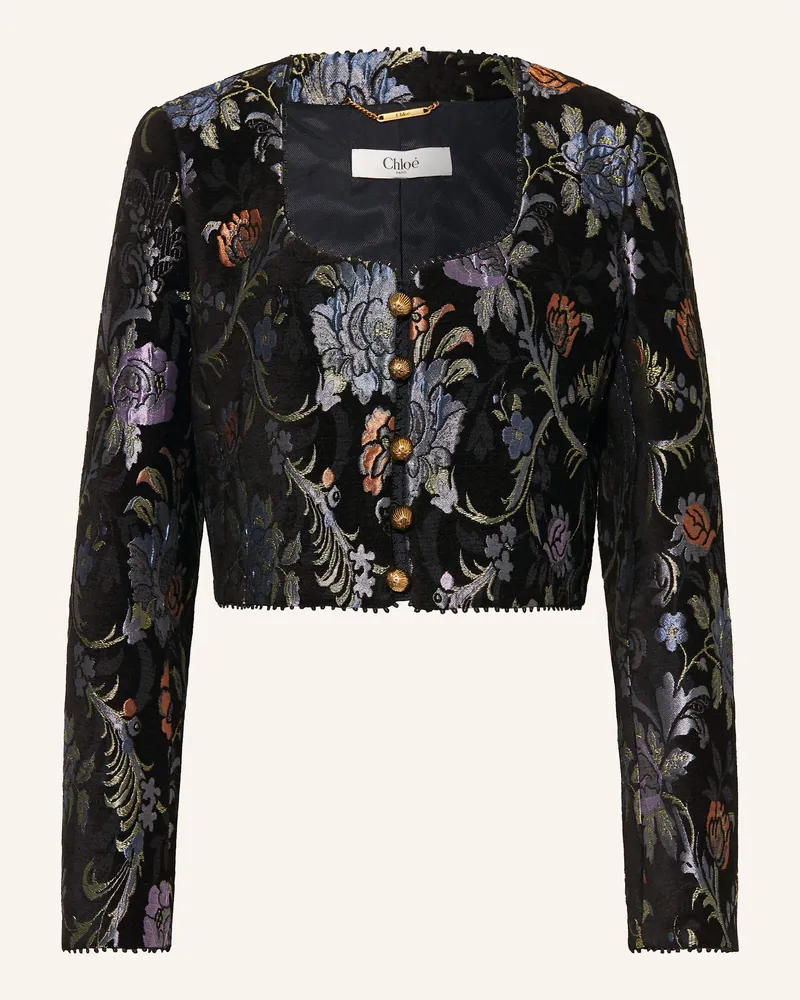 Chloé Kastenjacke Aus Jacquard schwarz Schwarz