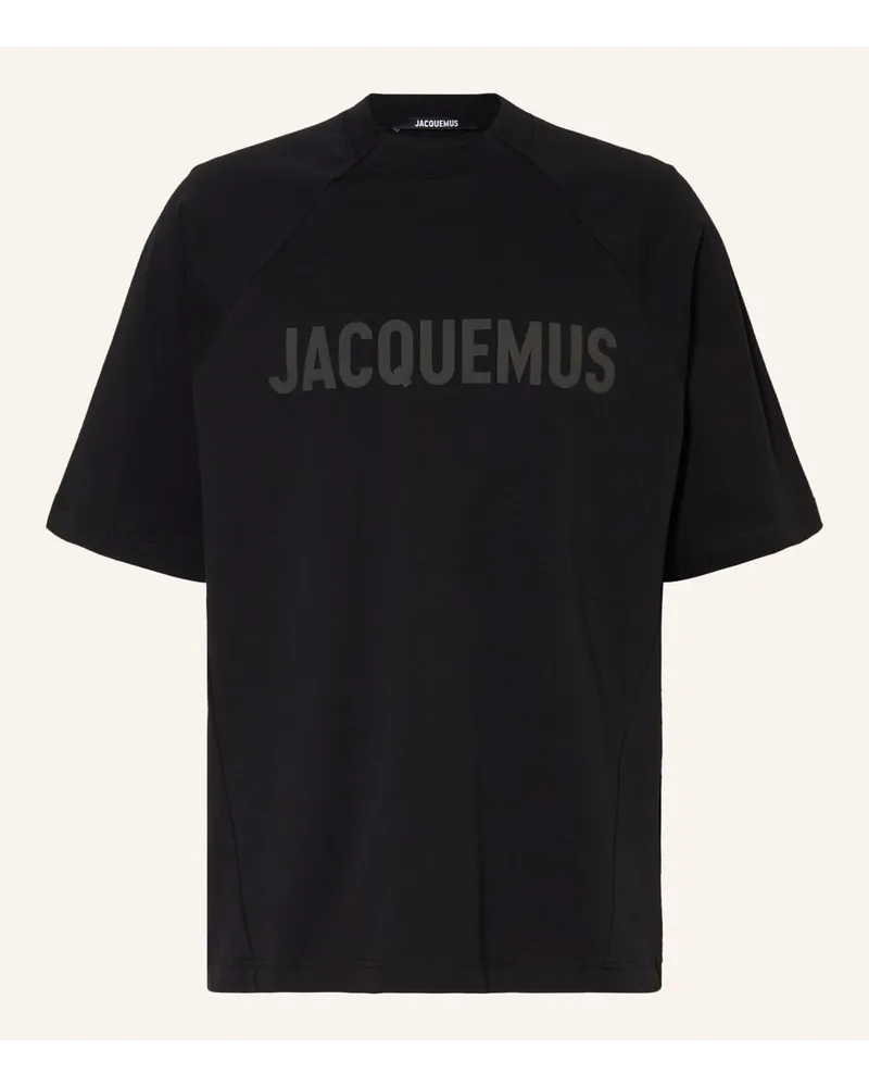 Jacquemus T-Shirt LE TSHIRT TYPO Schwarz