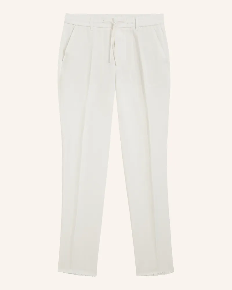 HUGO BOSS Business Hose C-Perin-Rds-263 Tapered Fit beige Weiss