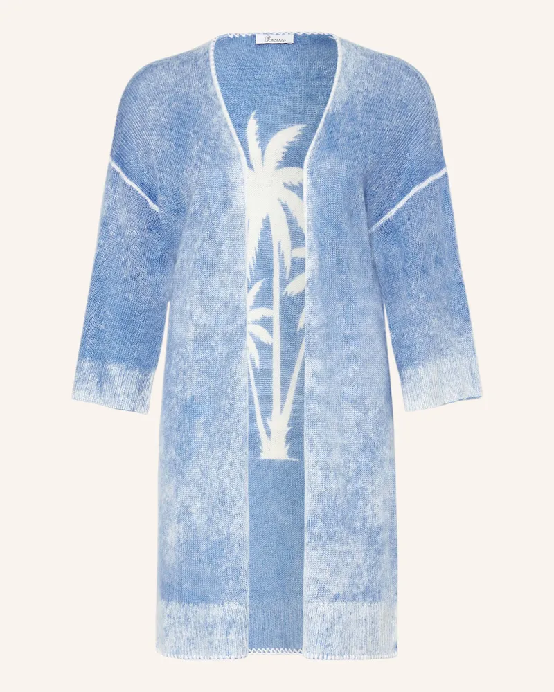 Princess goes Hollywood Strickhülle mit Schmucksteinen und 3/4-Arm Blau