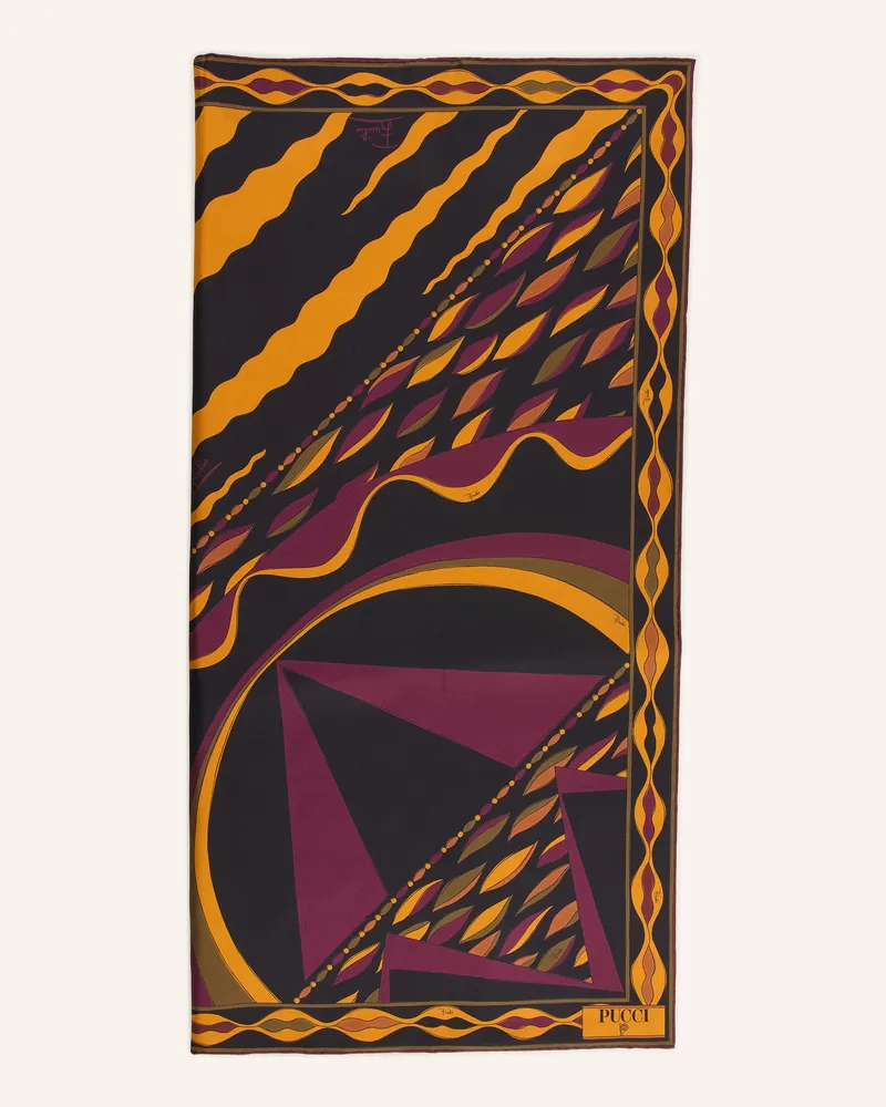 Emilio Pucci Seidentuch rot Dunkelrot